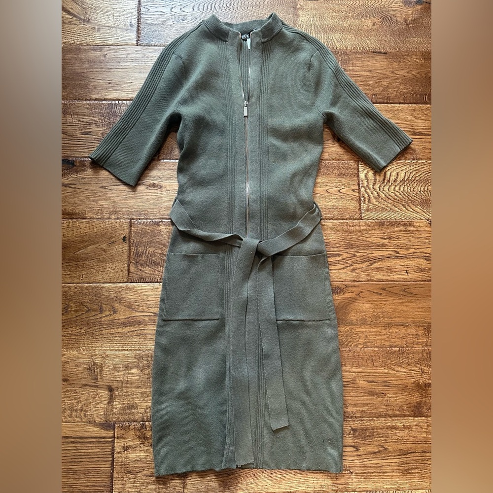 Venus olive green sweater dress XS - Picture 4 of 8